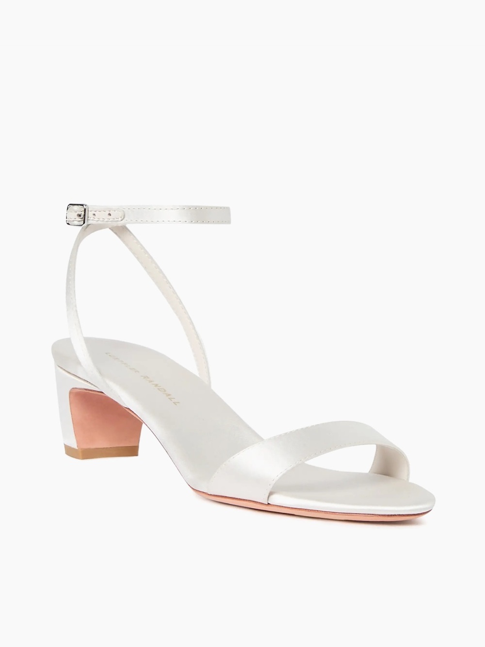 Loeffler Randall Alice Cream Satin Sandal 8